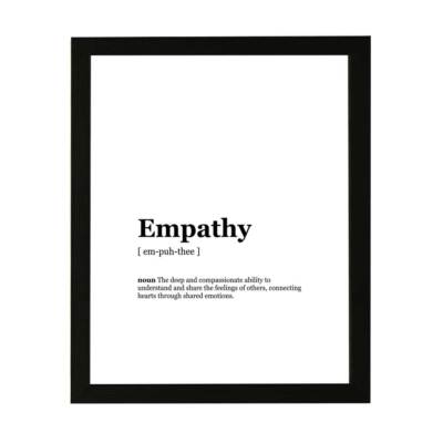 Designs ByLITA Empathy Definition Style, Wall Print Art | Inspirational