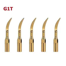 5Pcs Dental Ultrasonic Piezo Scaler Tips EMS & Woodpecker Handpiece Gold G1T