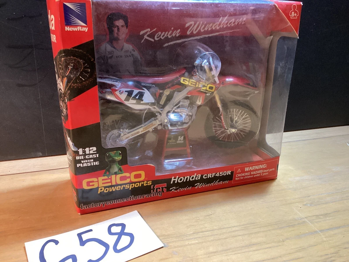 New-Ray Honda CRF450R Contemporary Manufacture Diecast Motorcycles