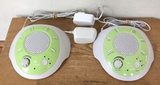 Set Pair 2 My Baby Homedics MYB-S200 White Noise Sound Machines w Power Plugs