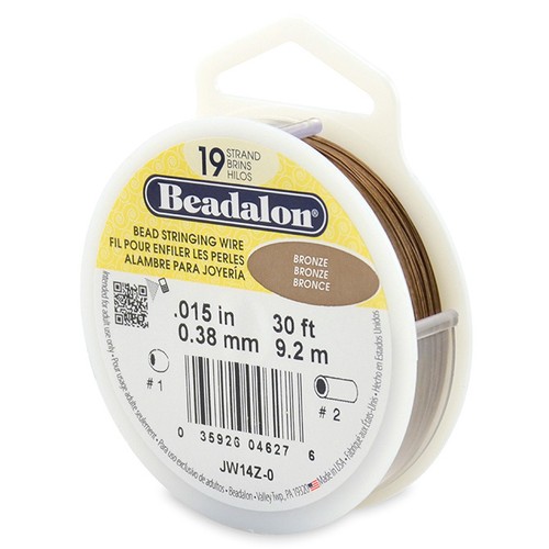 Beadalon Bead Stringing Wire 19 Strand 30/100 FT. BRIGHT Various Sizes + Colors - Picture 22 of 48