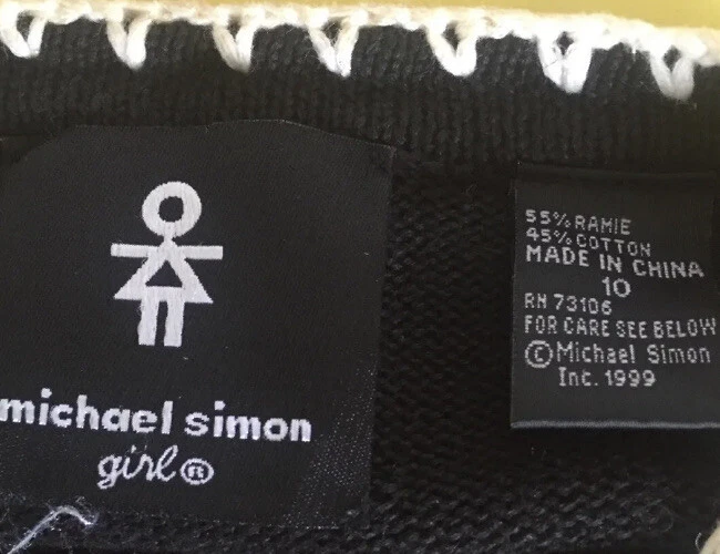 Suéter Michael Simmons Niñas Abotonado Negro Navidad Osos de Esquí Talla 10 Foto 4 de 4