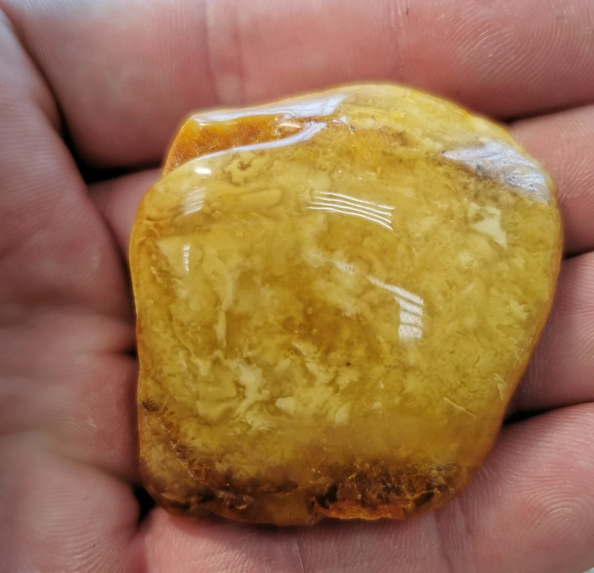 White amber stone Raw stone Baltic amber royal material for
