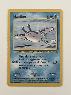 mantine pokemon card value Mantine Pokemon Card 64/111