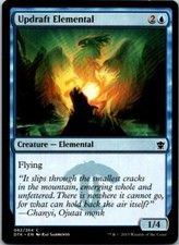 Updraft Elemental Magic The Gathering Dragons Of Tarkir Card Light Play X1