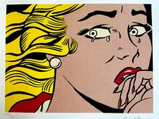 Roy Lichtenstein Lithograph COA Original Signed Numbered In Pencil Limited