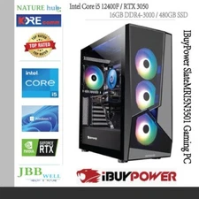 iBuyPower SlateMRI5N3501 PC, Intel Core i5 12th, 16GB DDR4, 480GB SSD, RTX 3050