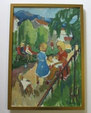 FINEST NILS SEVERIN PAINTING POST IMPRESSIONISM EXPRESSIONISM 1950'S MODERNISM