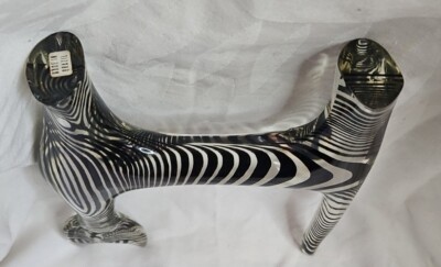 Vintage Abraham Palatnik CAT Stripes Standing Lucite Cat Brazil