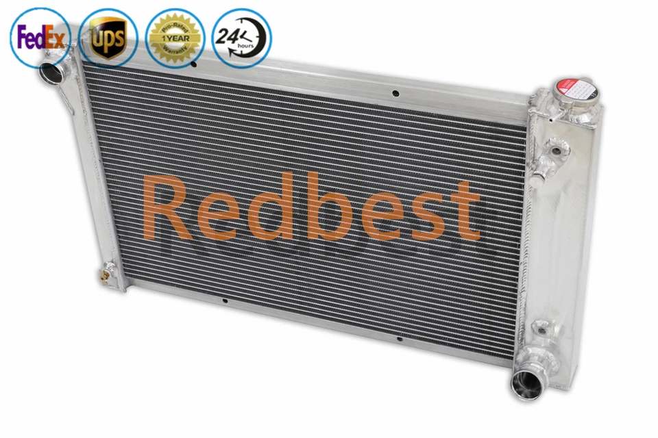 4 ряда алюминиевых радиаторов для 1967-1972 Chevrolet K10 K20 пикап основание 4,8 л 5,3 л - Изображение 3 из 4