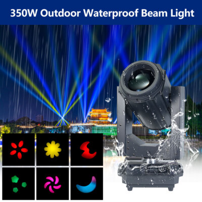 350W Waterproof Moving Head Light  IP65 Outdoor DMX Sky Sharpy Super Beam