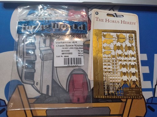 DG-FK HORUS HERESY ETCHED BRASS NIGHT LORDS FORGEWORLD WARHAMMER 40K OTTONE - Imagen 2 de 8