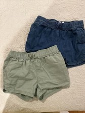Girls Shorts Lot Of 2 Size 6 By Children s Place GUC Denim Green