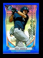 2014 BOWMAN CHROME BLUE REFRACTOR CTP51 ERIC JAGIELO RC 189/399 YANKEES
