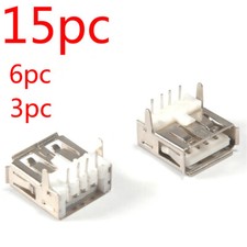 USB 2.0 Type A Port Female Solder Jack Connector PCB Socket DIY Adapter Plug