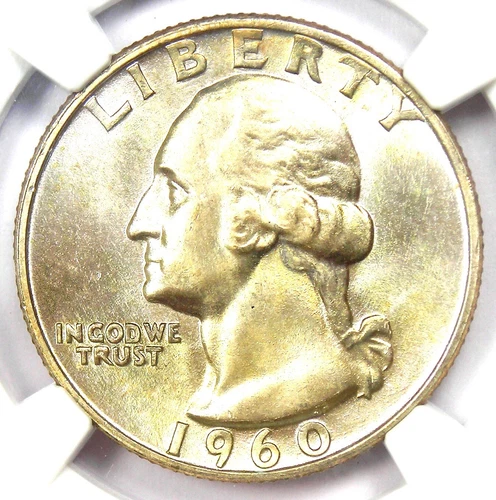 1960-D Washington Quarter 25C - Certified NGC MS67+ Plus Grade - $4,000+ Value!