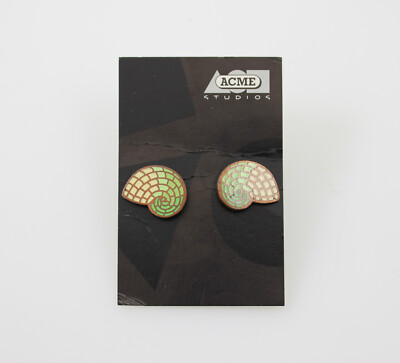 Vintage ACME Studio MORSE MUSEUM S L.C. TIFFANY  Nautilus  Enamel Cufflinks