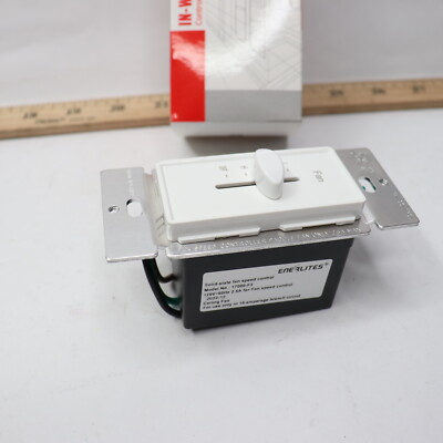 Enerlites In Wall Ceiling Fan Control Slide Switch 3-Speed 2.5A 125VAC