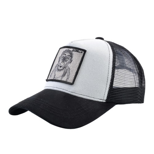 Gorras de béisbol unisex bordadas de animales - Sombrero de hip hop con cierre a presión, transpirable de verano - Imagen 32 de 94