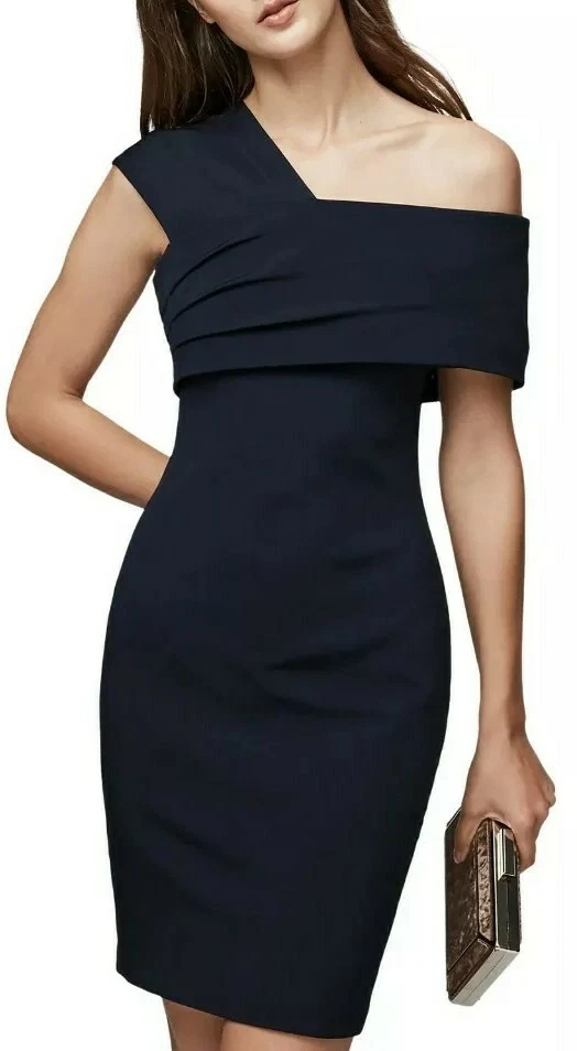 Designer REISS Cristiana dress size 8 BRAND NEW asymmetric