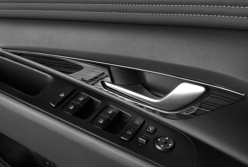 For Hyundai Elantra 2021-2022 Black Titanium Inner Door Handle Frame Trim 4pcs - Imagen 8 de 9