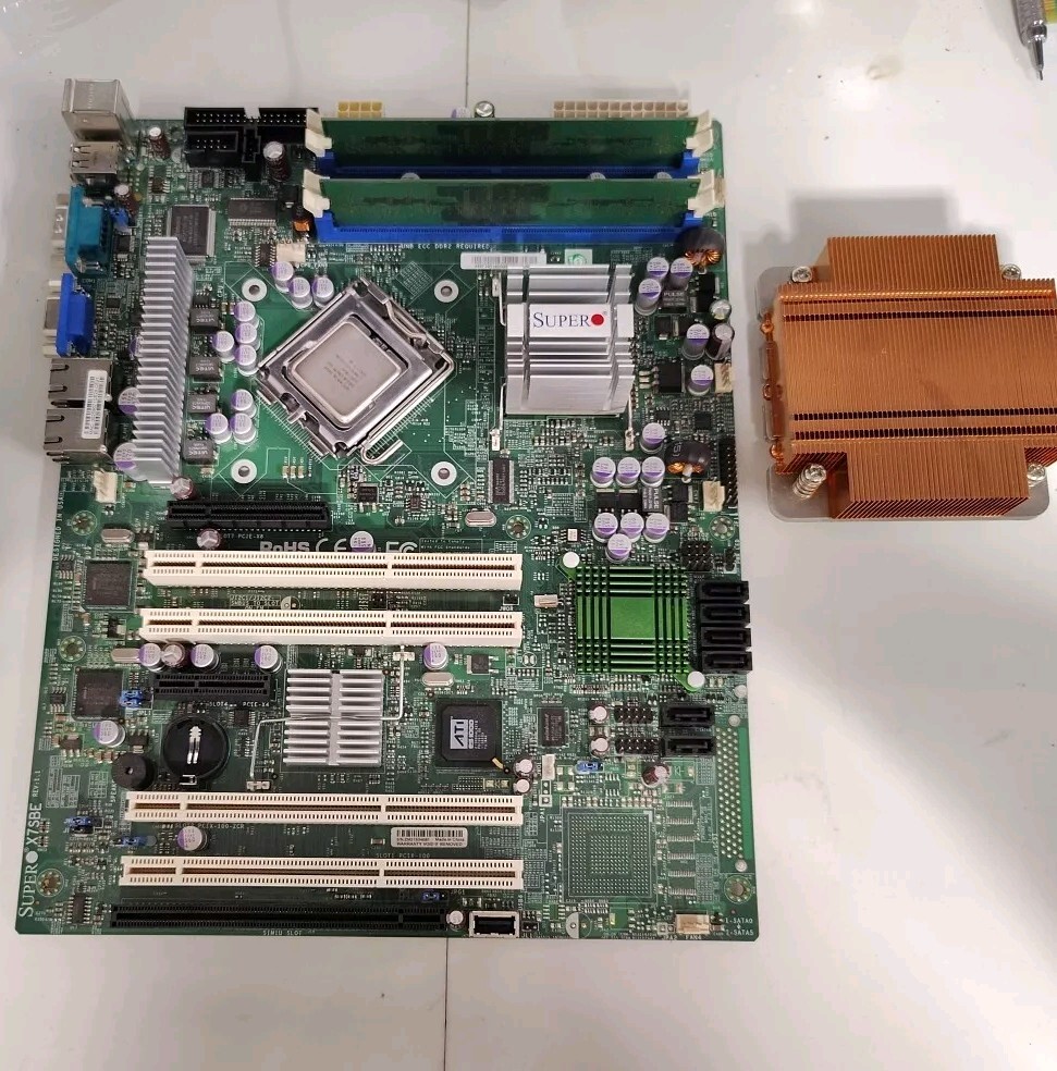 Used & Tested SUPERMICRO X7SBE 775-pin Motherboard