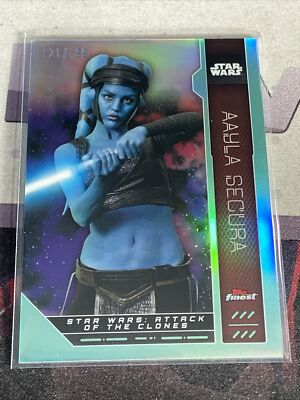 2023 Topps Finest Star Wars AAYLA SECURA AQUA REFRACTOR #d 121/199