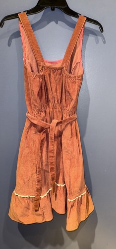 Girls 16 Vintage Corduroy Romper Dress Kim Stacy 1950, Back Tie, Cotton Blend - Picture 6 of 6