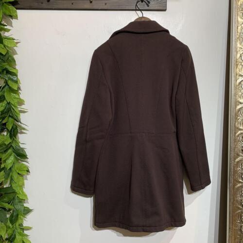 FENDI Woman's Coat Logo Brown Asian fit M US size S Authentic - Picture 8 of 24