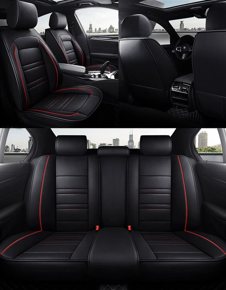 Juego completo de cojines de cuero para funda de asiento de auto de 5 asientos para Acura TLX RDX MDX ILX TSX ZDX Foto 4 de 4