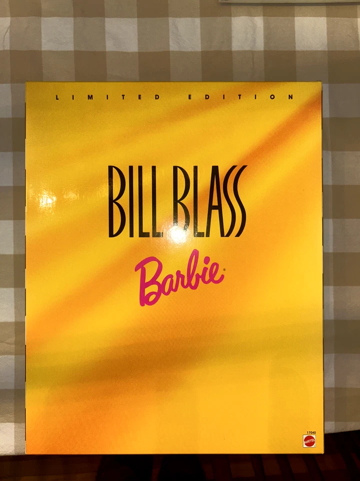 Кукла Barbie Bill Blass 1997 Mattel в дизайнерском желтом и розовом платье. Новый в коробке - Изображение 2 из 4