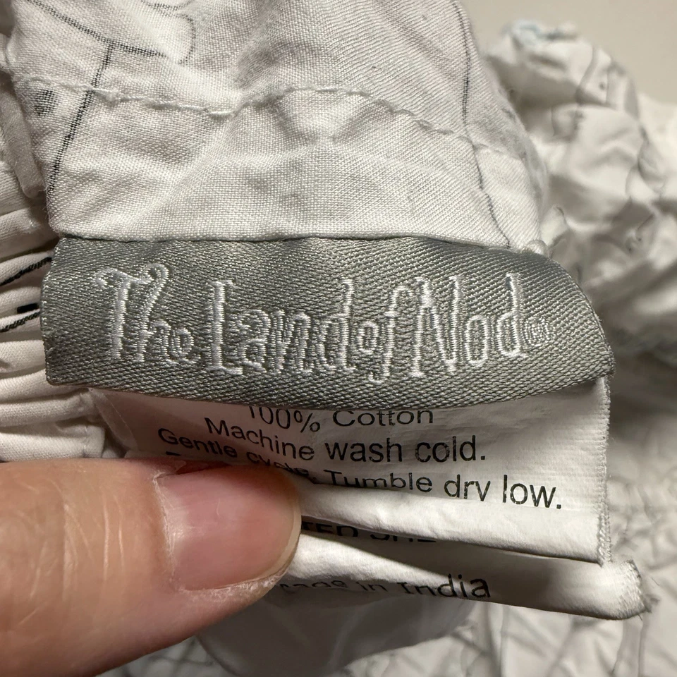 The Land of Nod Fitted Crib Sheet Crate & Barrel Dog edition 100% Cotton EUC  - Image 4 of 4