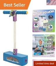 Durable Foam Pogo Jumper for Kids – Supports Up to 250lbs, Ages 3+, Rocket Color