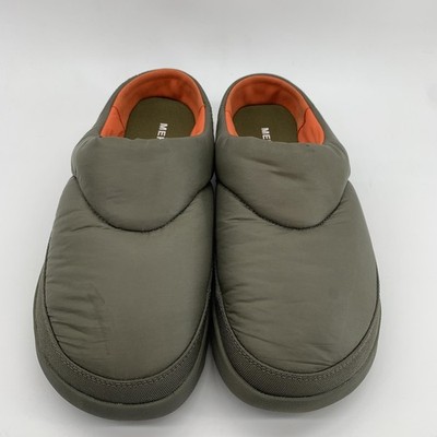 Merrell Slipper Mules Mens Size 8 Green Quilted Slip On Shoes J006253