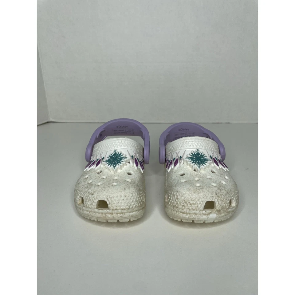 CROCS Frozen Blanco Púrpura Niño Pequeño Talla 6 Foto 2 de 4
