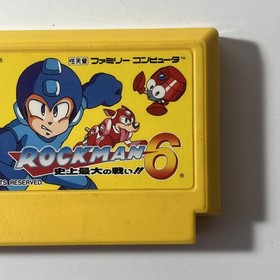 Rockman 6 Megaman NES CAPCOM Nintendo Famicom From Japan