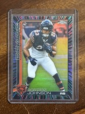2025 Topps Chrome Roschon Johnson #55 Neon Pulsar Refractor SSP CHICAGO BEARS