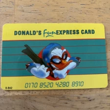 Donald’s Fun Express Card Disney Souvenir