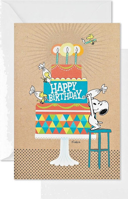 Hallmark Birthday Card featuring ''Snoopy Design'' with envelope