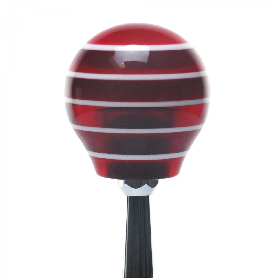 Perilla de cambio personalizada Super Stripe roja  Foto 3 de 3