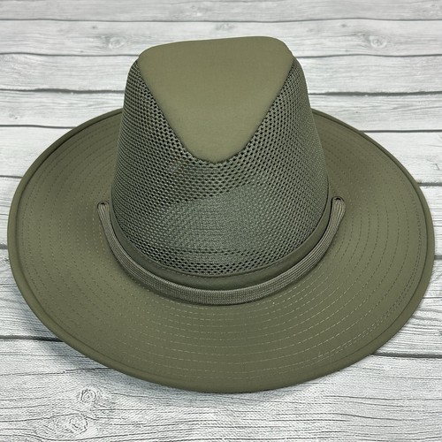 Henschel Hats Medium Aussie Green Breezer Nylon Mesh Hat UPF 50+ Made in USA - Picture 11 of 12