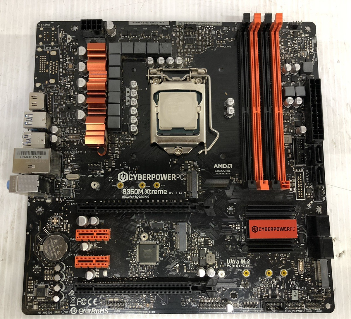 CyberPowerPC by ASRock B360M Xtreme Motherboard LGA 1151 DDR4 w