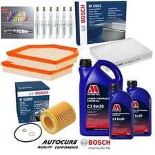 FOR BMW 4 SERIES M4 COMPETITION MK1 F83 3.0 PETROL BOSCH FILTER SERVICE KIT & 7L