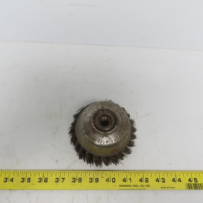 Osborn 4-1/2'' Twisted Wire Cup Brush 5/8-11 Thread