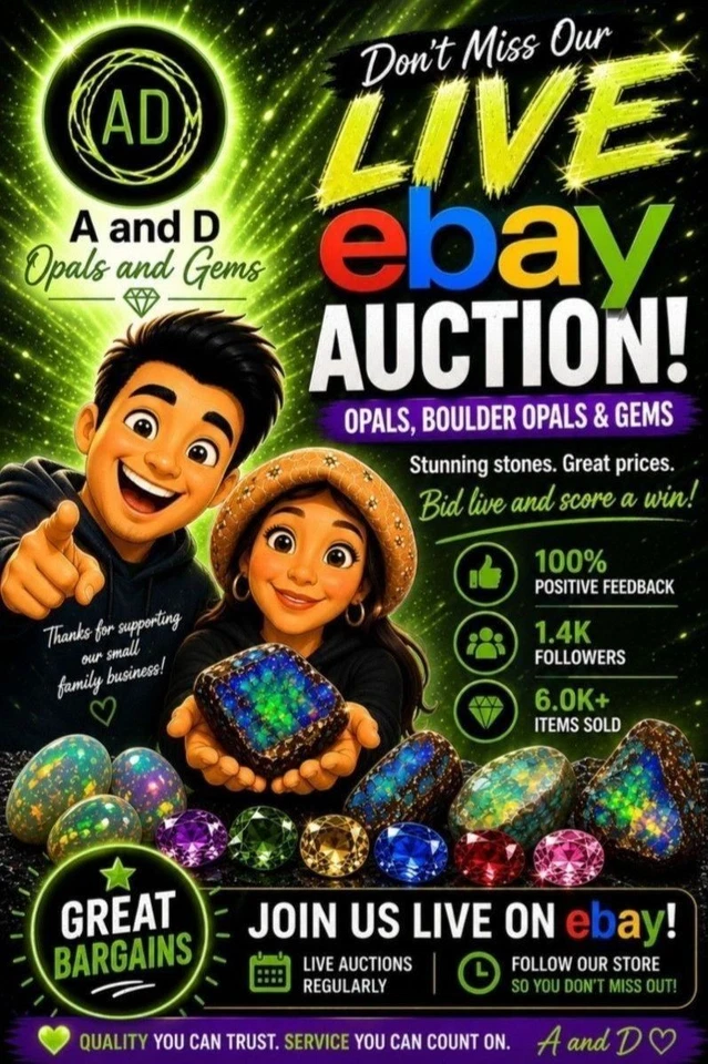 Lots of $1 Starts! 🔥 Opal Auctions ✨Polished & Rough💎 Gemstones & More!