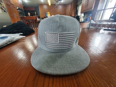 American flag USA men s gray baseball cap Snap Back￼