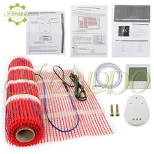 20 Sqft Mat Kit Electric Radiant Floor Heating System for Under Tile 120 v