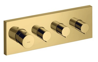 Hansgrohe thermostat module Axor Starck ready-made set 10751990 Polished Gold Op
