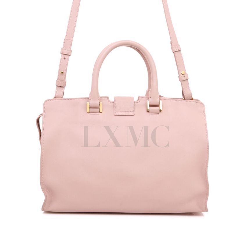 Saint Laurent Cabas Chic piccola borsa Boston oro rosa 311210 123773691