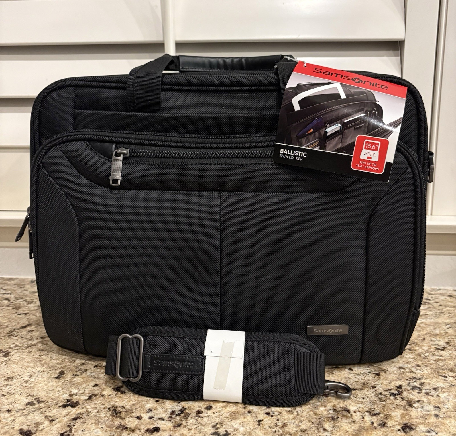 Samsonite Ballistic Tech Locker Briefcase Laptop Bag 15.6" Black - NEW WITH TAGS